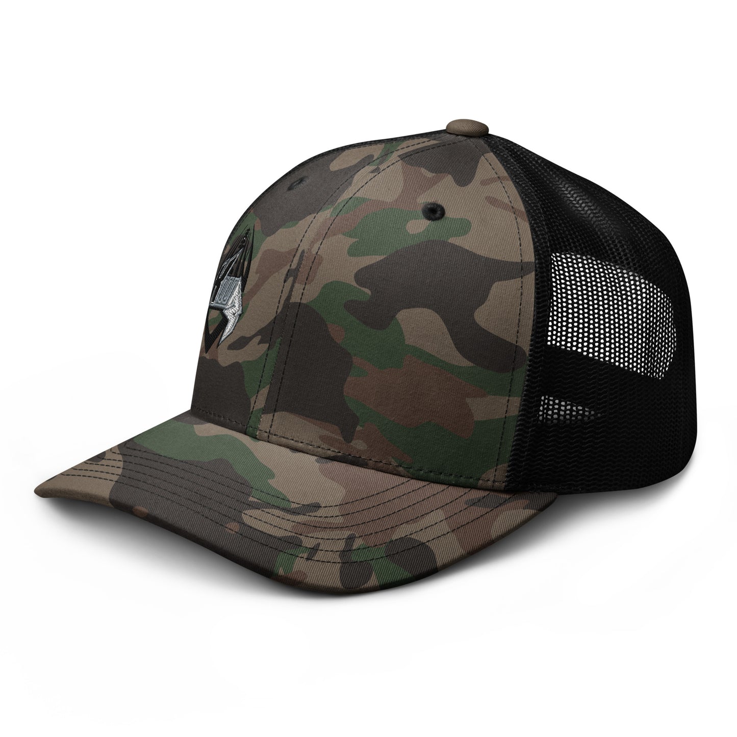 KWR Embroidered Logo Camouflage Trucker Hat