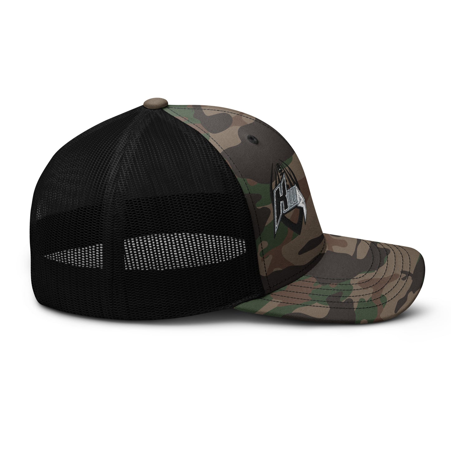 KWR Embroidered Logo Camouflage Trucker Hat