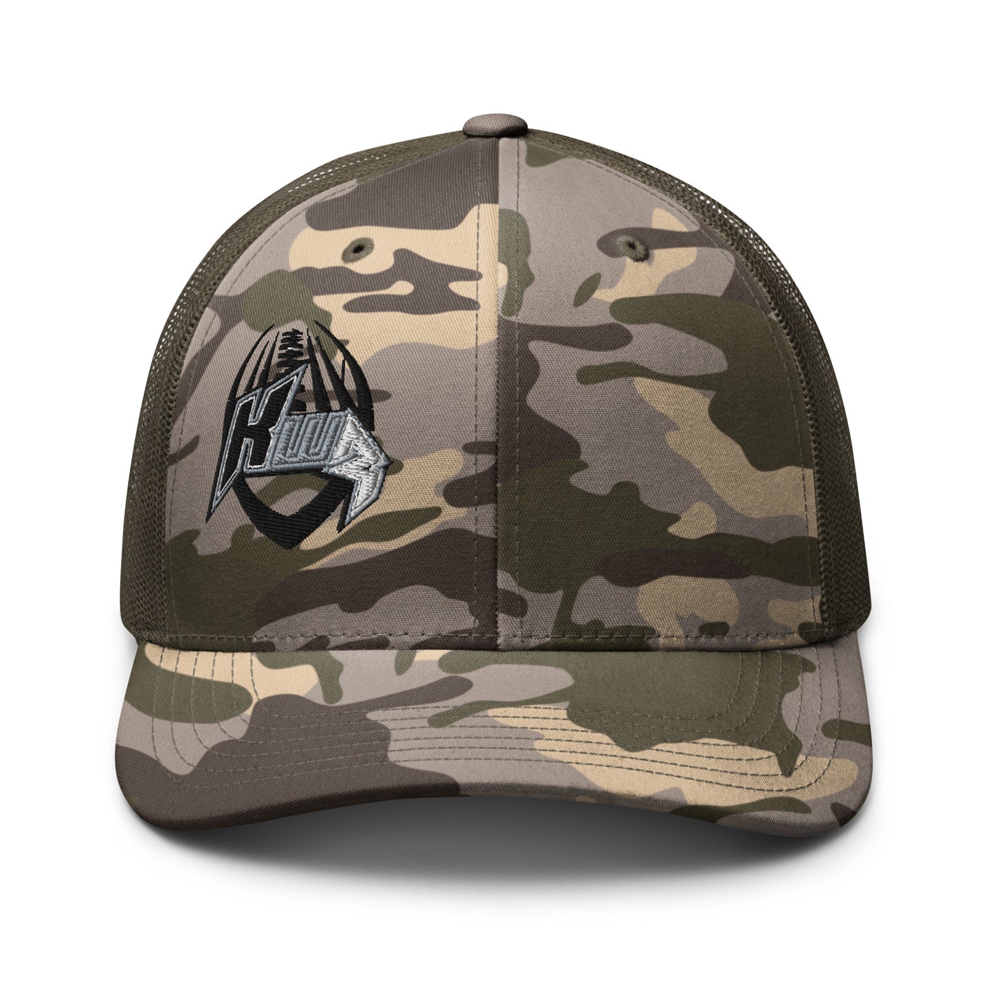 KWR Embroidered Logo Camouflage Trucker Hat