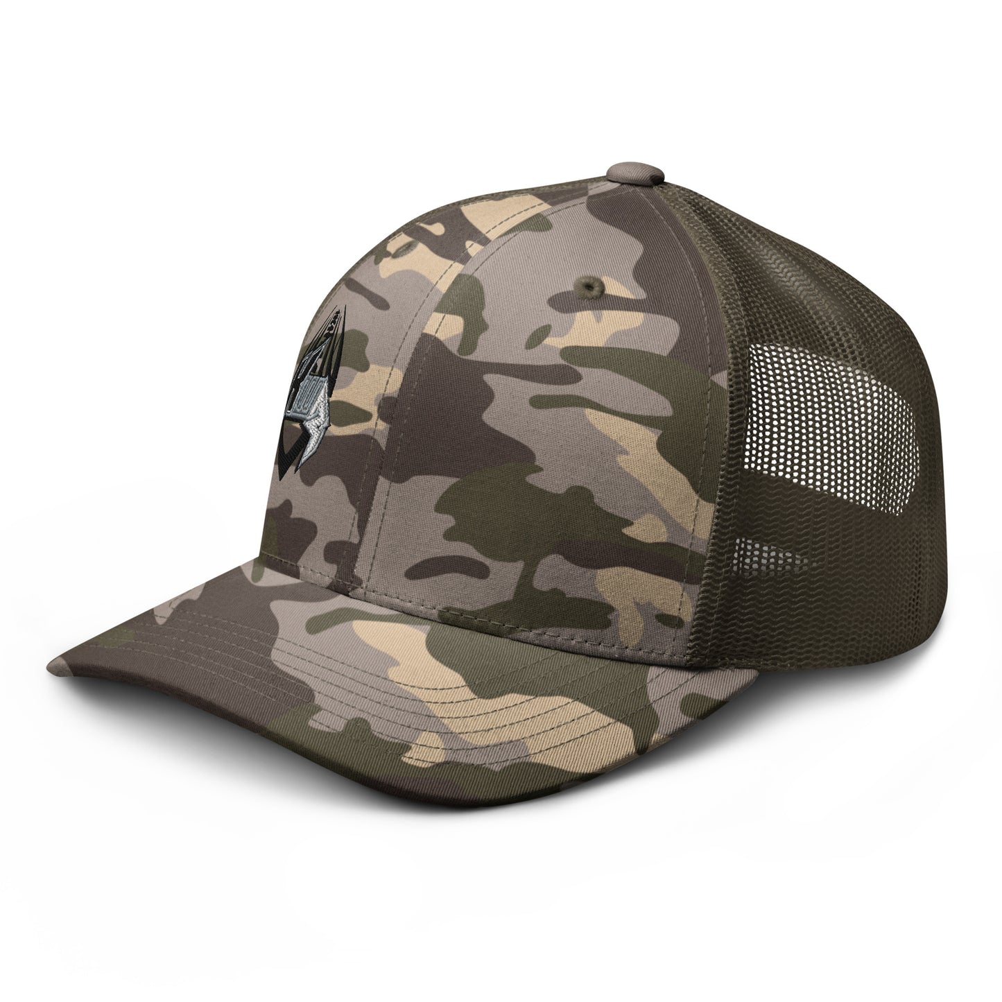 KWR Embroidered Logo Camouflage Trucker Hat