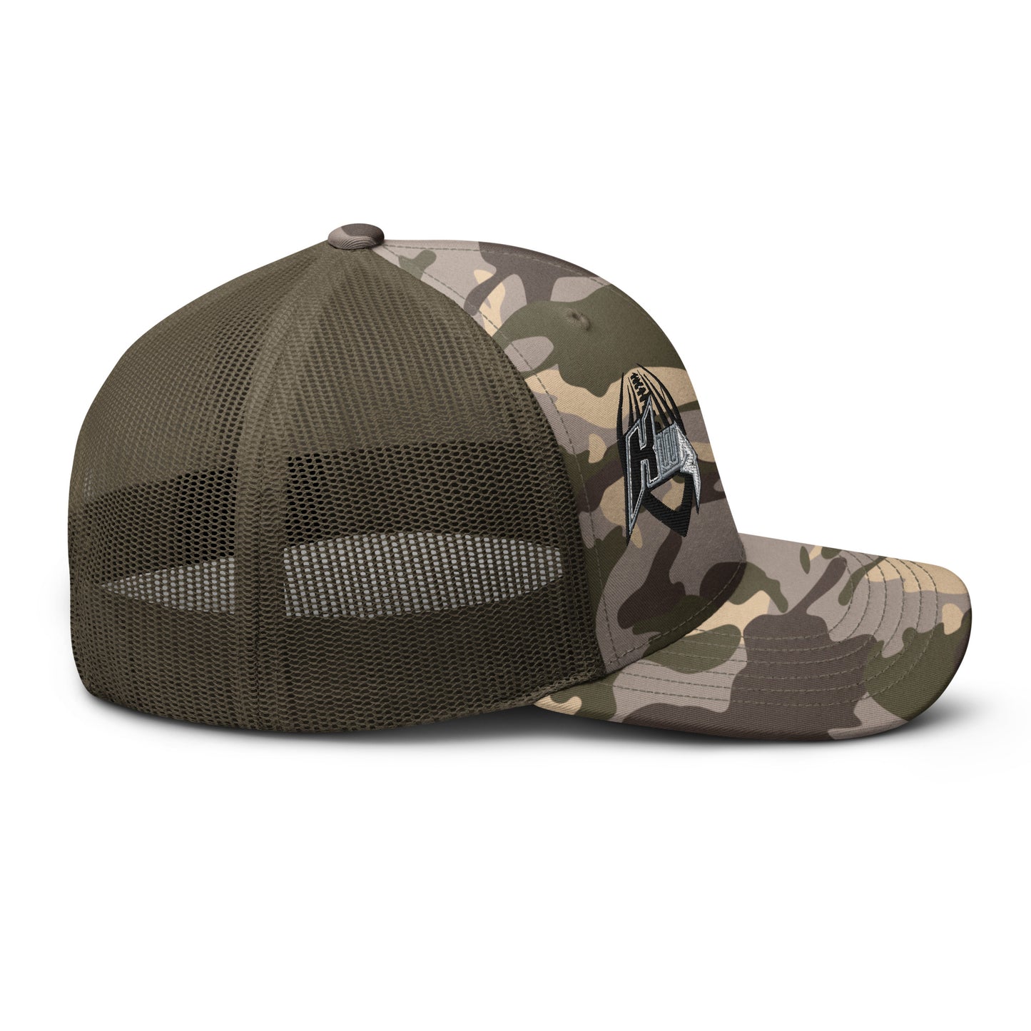 KWR Embroidered Logo Camouflage Trucker Hat