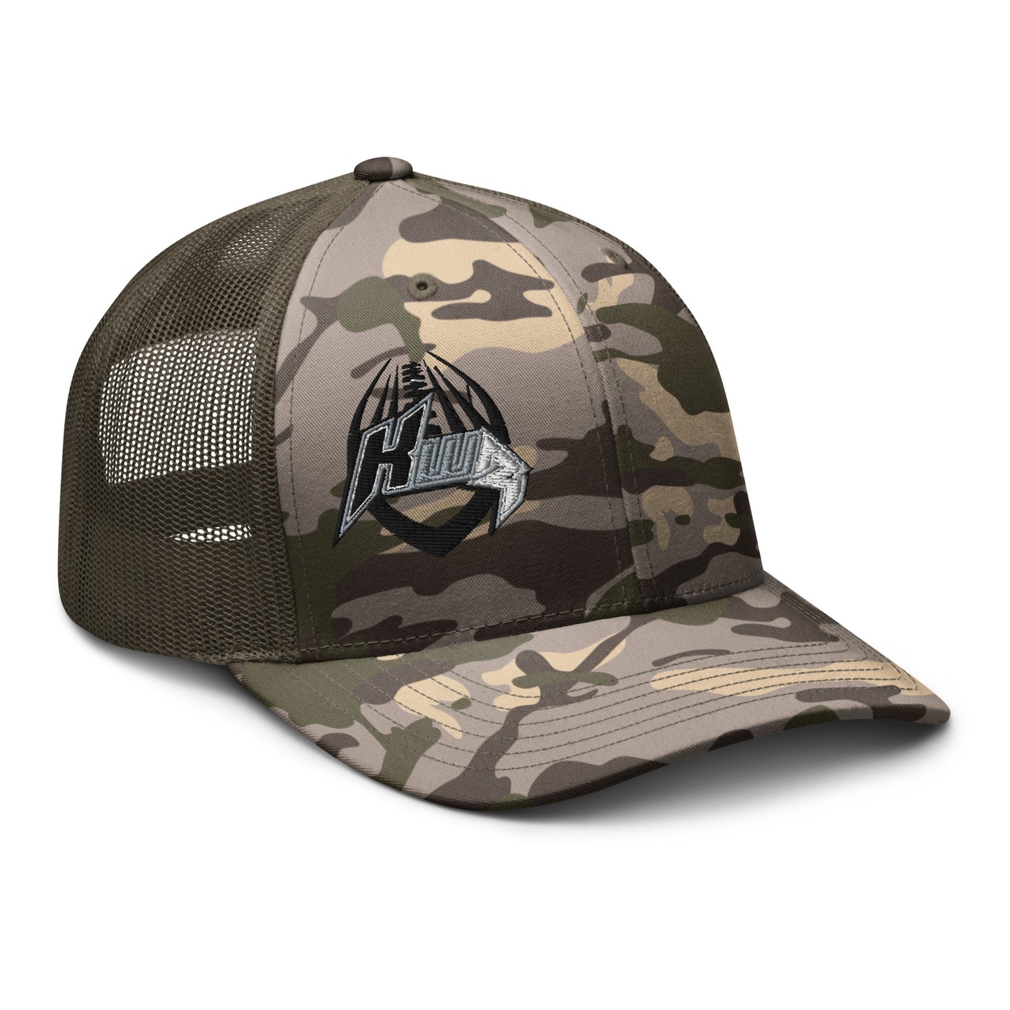 KWR Embroidered Logo Camouflage Trucker Hat